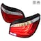 Spec-D Tuning 04-07 Bmw E60 5 Series Red Clear LED Tail Lights LT-E6004RLED-TM - alternate 1